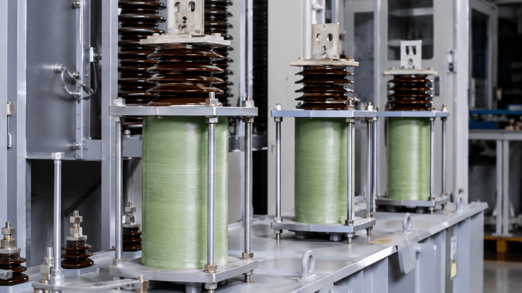 Representative transformer and CT PT application visual for epoxy fiberglass insulation tubes
