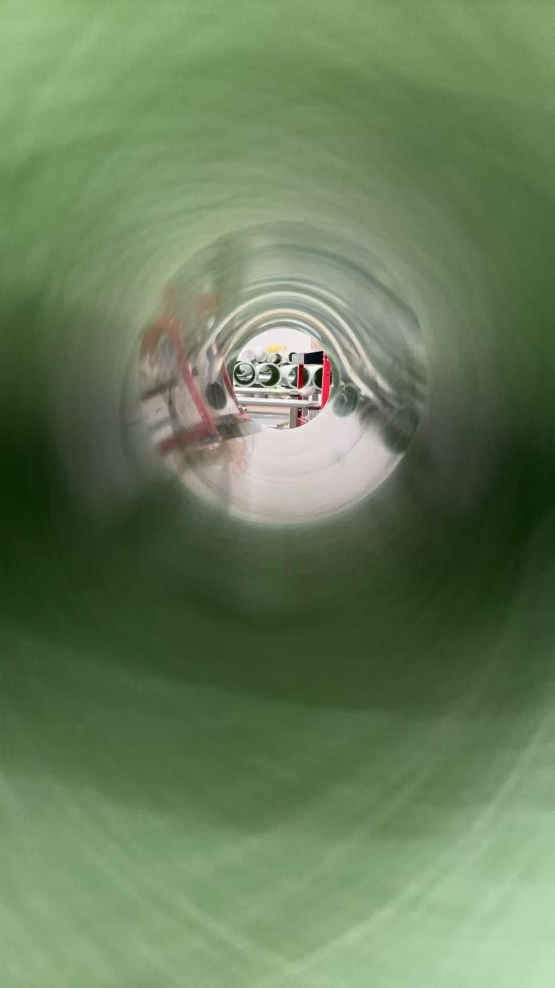 Inner surface detail of an epoxy fiberglass tube