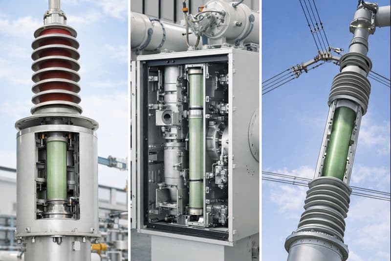 Representative SF6 switchgear application visual for epoxy fiberglass insulation tubes