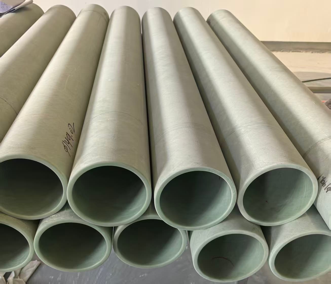 Custom epoxy fiberglass insulation tubes prepared for drawing-based review